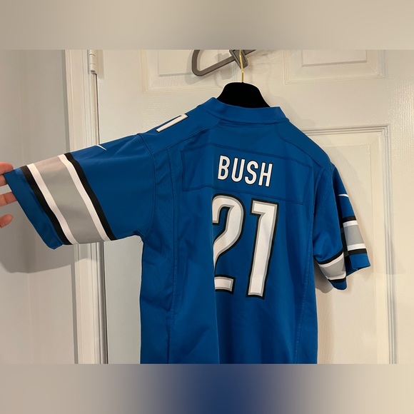 NFL Shirts & Tops Nfl Detroit Lions 2 Reggie Bush Blue Nike Jersey